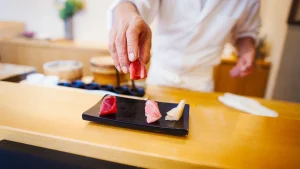 Omakase rules in a sushi restaurant