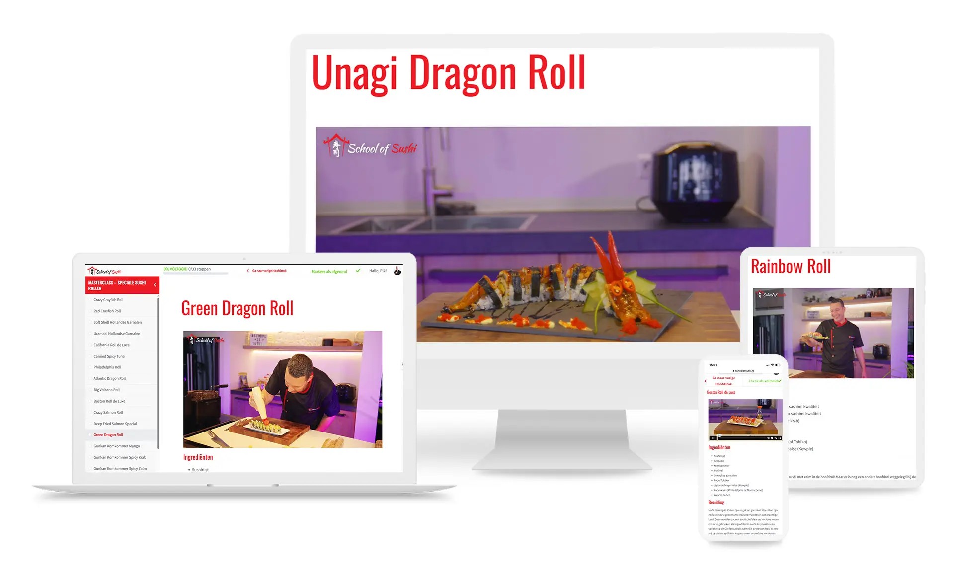 Masterclass Online Sushi Cursus